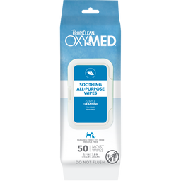 Sunsetting - TropiClean OxyMed Soothing Relief Wipes for Pets, 50ct