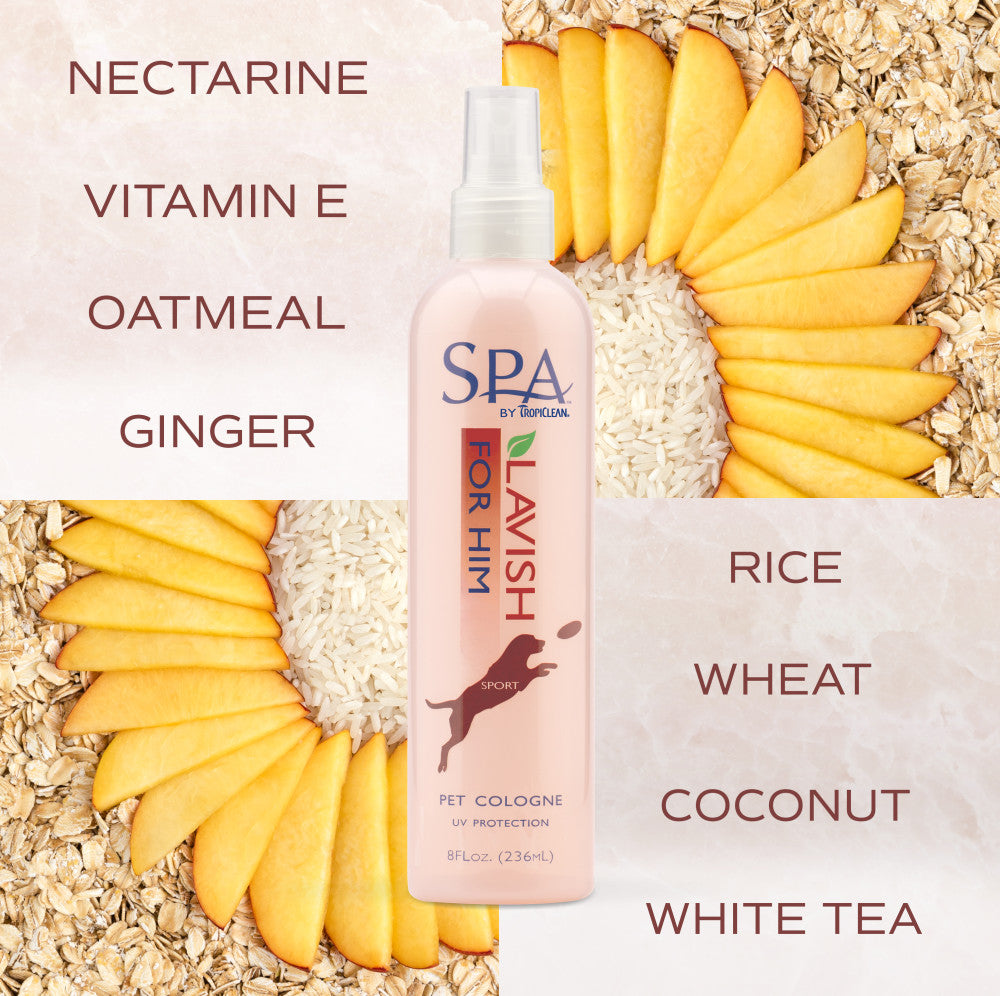 Sunset - SPA by TropiClean Lavish For Him Cologne Spray for Pets, 8oz