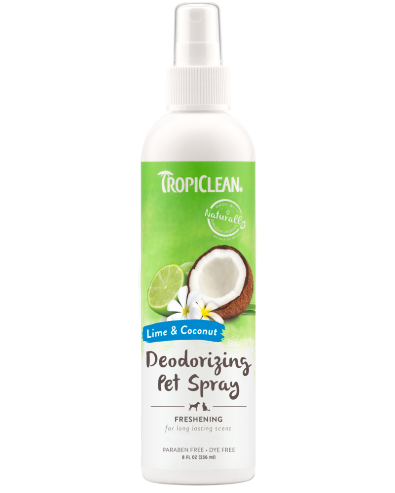 Sunsetting - TropiClean Lime & Coconut Deodorizing Spray for Pets, 8oz