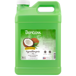 TropiClean Gentle Coconut Hypoallergenic Puppy & Kitten Shampoo, 2.5 gal