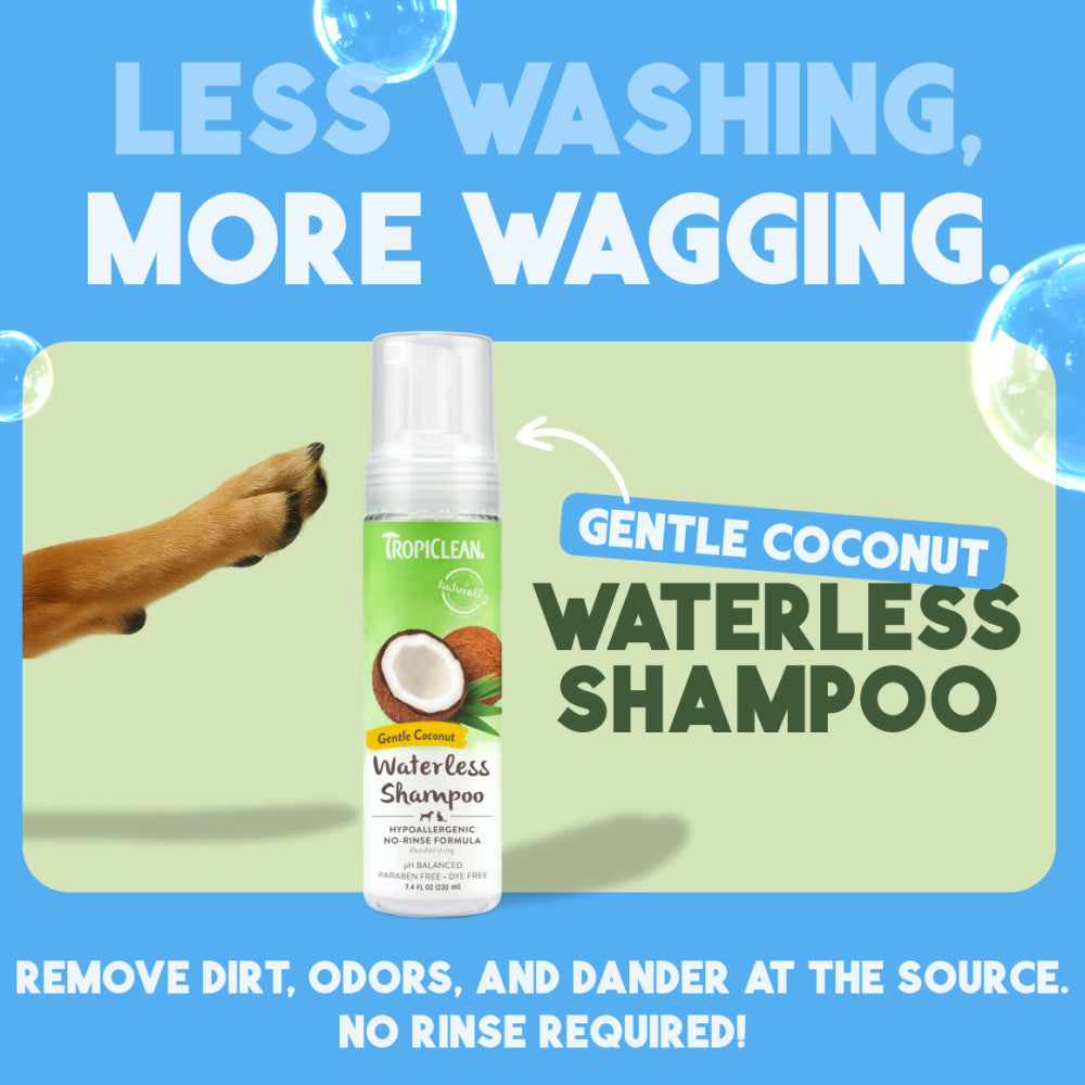 TropiClean No Rinse Hypoallergenic Shampoo, 7.4oz