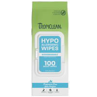 TropiClean HypoAllergenic Dog Wipes, 100ct