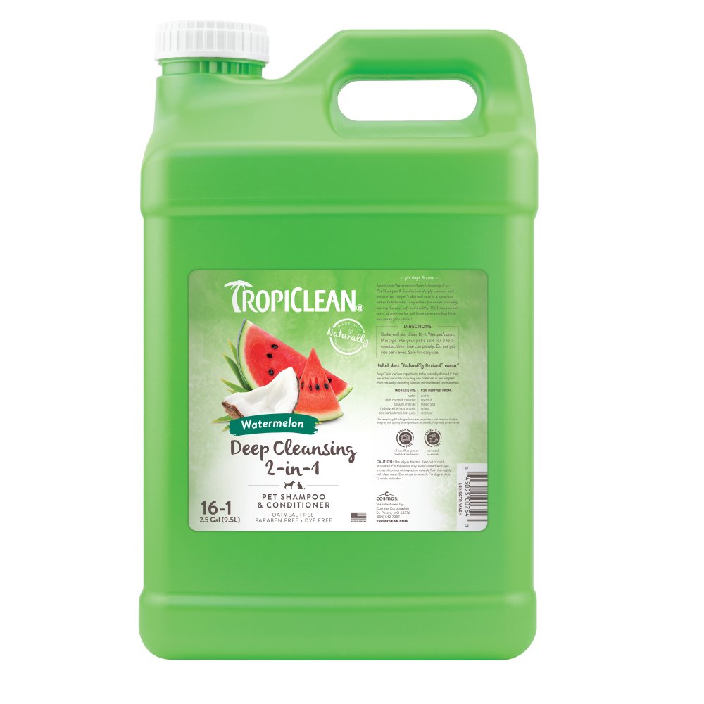 TropiClean Watermelon Deep Cleansing 2-in-1 Shampoo and Conditioner, 2.5 gal