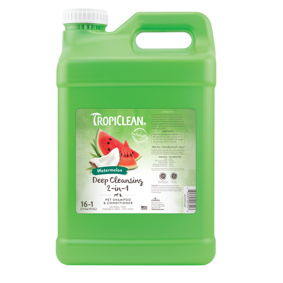 TropiClean Watermelon Deep Cleansing 2-in-1 Shampoo and Conditioner, 2.5 gal
