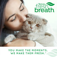 TropiClean Fresh Breath Odor & Tartar Control Dental Kit for Cats