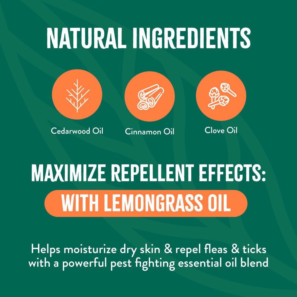 TropiClean Natural* Flea + Tick Dog Spray, 16oz