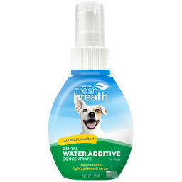 TropiClean Fresh Breath Dog Dental Water Additive Concentrate, 2.2 oz