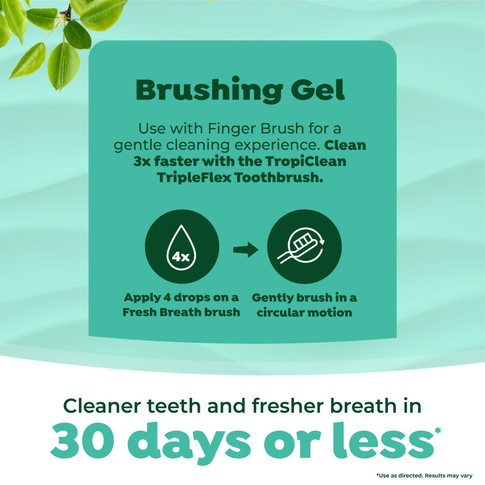 TropiClean Fresh Breath Plaque & Tartar Control Kit for Large Dogs