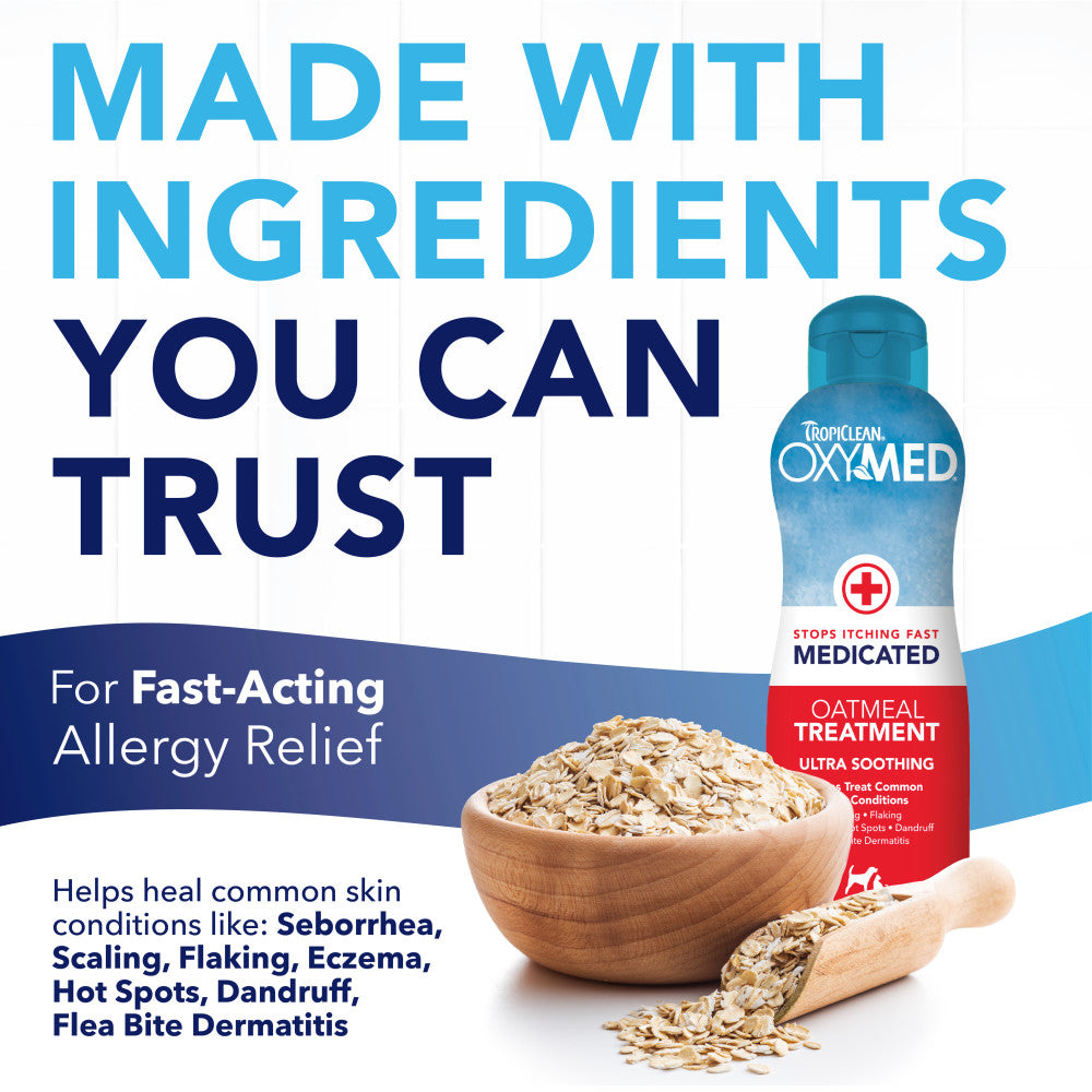 TropiClean OxyMed Medicated Anti-Itch Conditioning Treatment for Pets, 1 gal