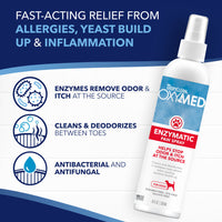 TropiClean OxyMed Enzymatic Paw Odor and Itch Spray, 8oz