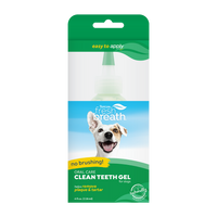 TropiClean Fresh Breath No Brushing Clean Teeth Dental & Oral Care Gel for Dogs, 4oz