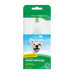 TropiClean Fresh Breath No Brushing Clean Teeth Dental & Oral Care Gel for Dogs, 4oz